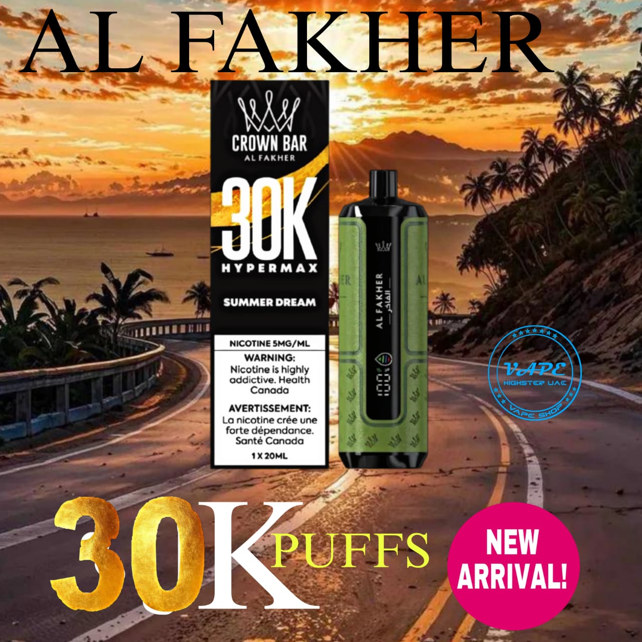 Al Fakher 30000 Puffs Heypermax Summer Dream Disposable Vape in UAE
