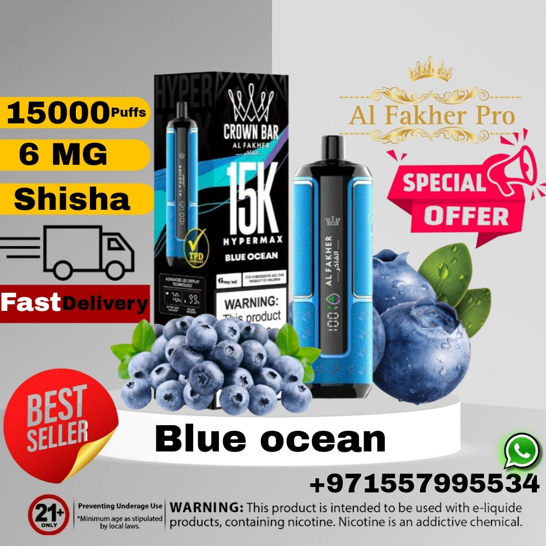 Al Fakher Crown Bar Hypermax 15000 Puffs Disposable Vape