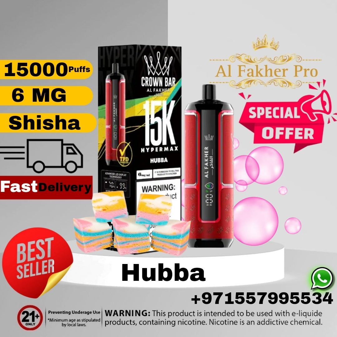 Al Fakher Crown Bar Hypermax 15000 Puffs Disposable Vape