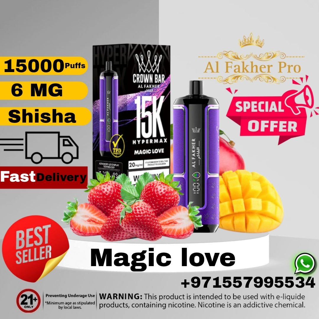 Al Fakher Crown Bar Hypermax 15000 Puffs Disposable Vape