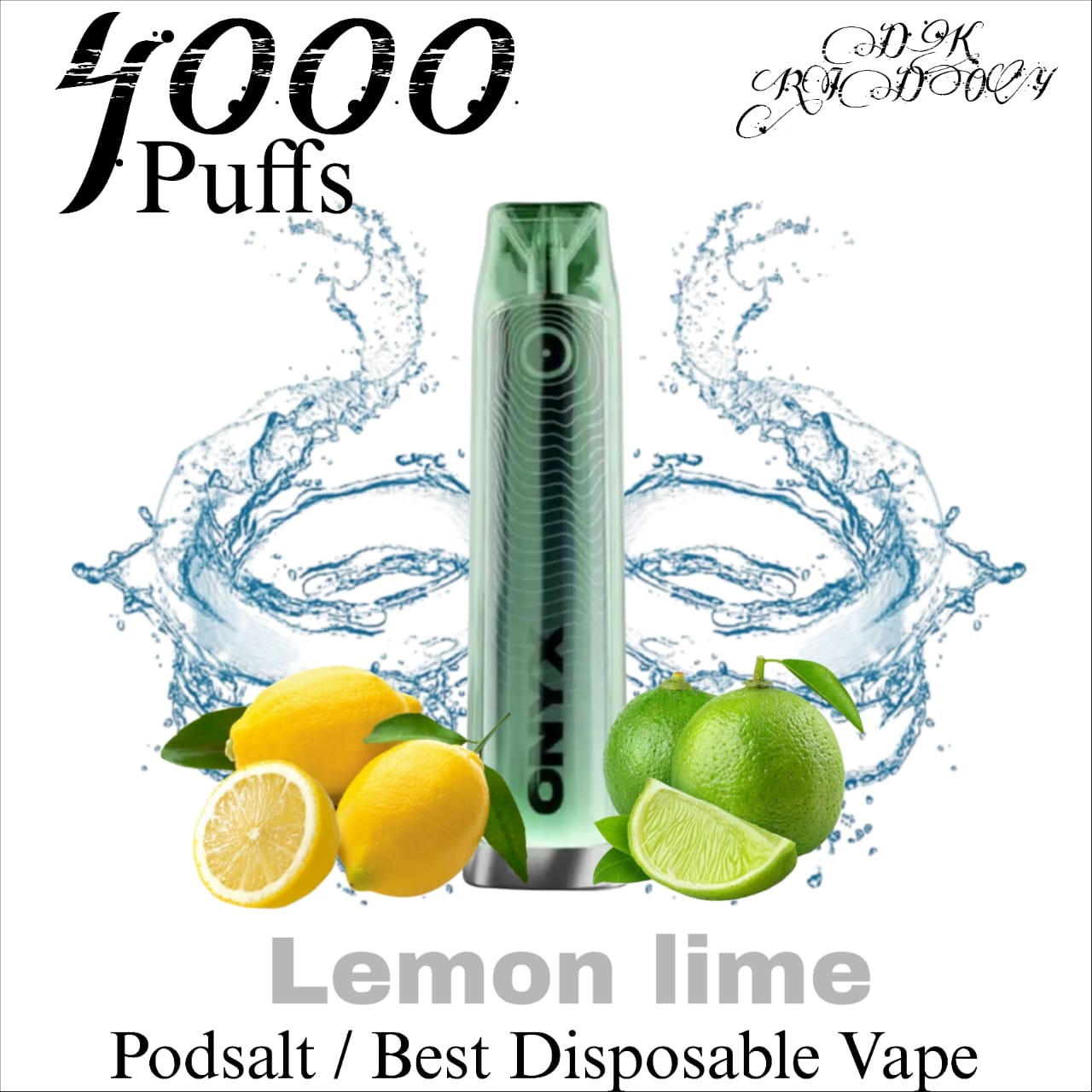 Pod Salt Onyx Lemon Lime 20mg 4000 Puffs in Dubai UAE
