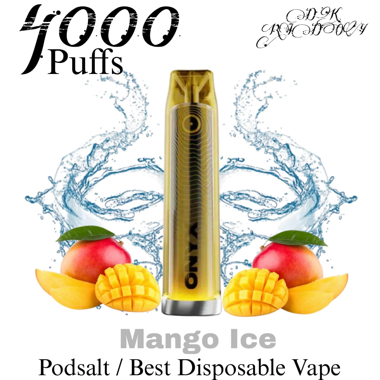 Pod Salt Onyx Mango Ice 20mg 4000 Puffs in Dubai UAE