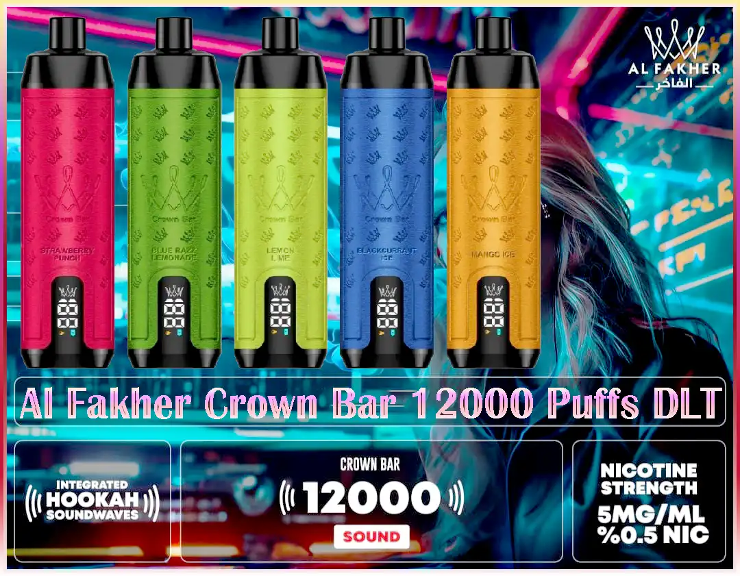 Al Fakher Crown Bar 12000 Puffs Flavours List