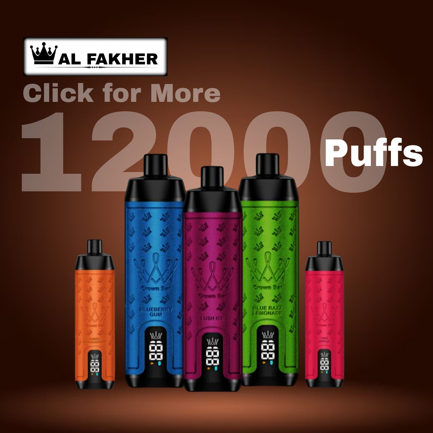 Al Fakher Crown Bar 12000 Puffs