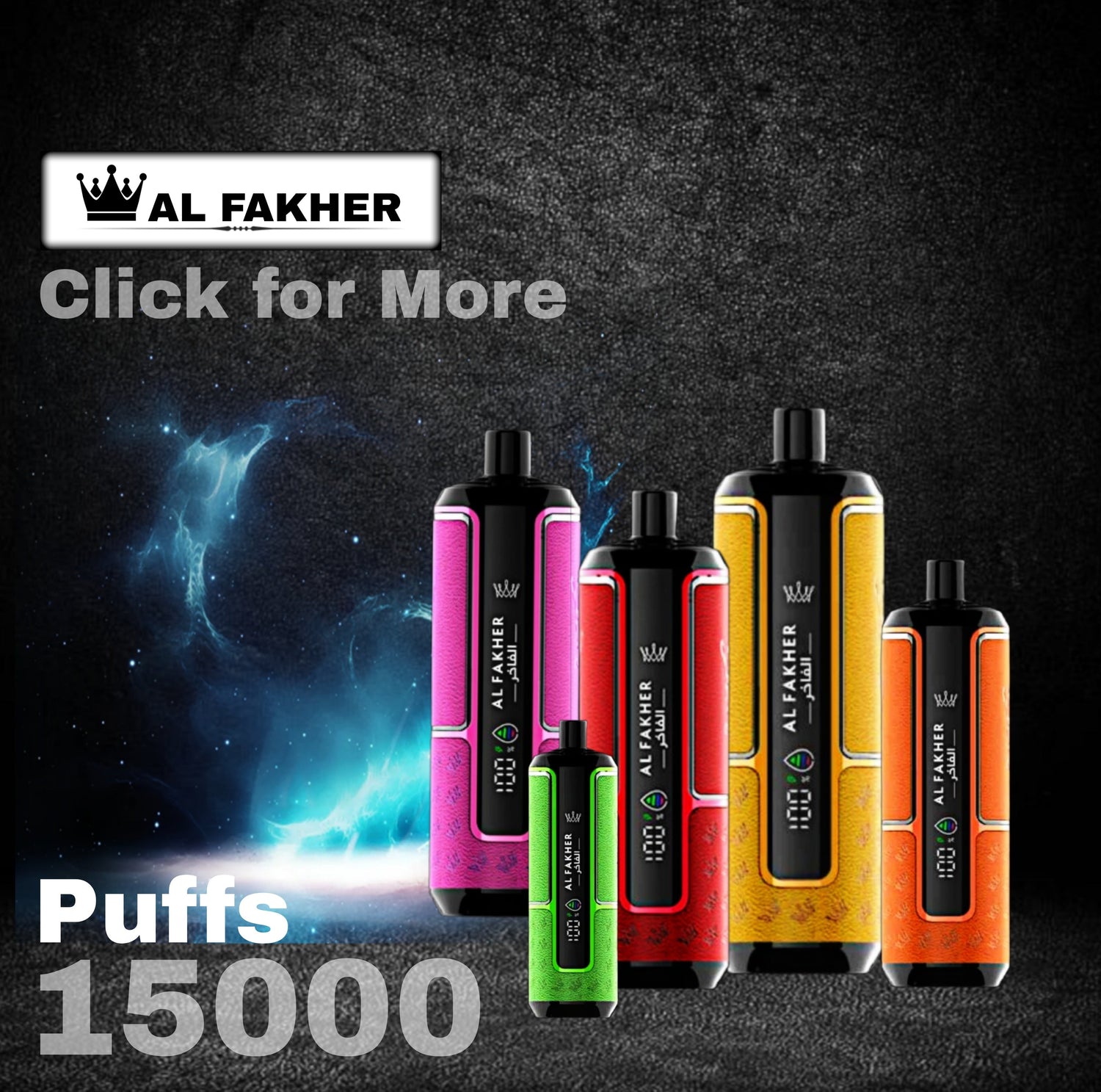 Al Fakher Crown Bar Hypermax 15000 Puffs