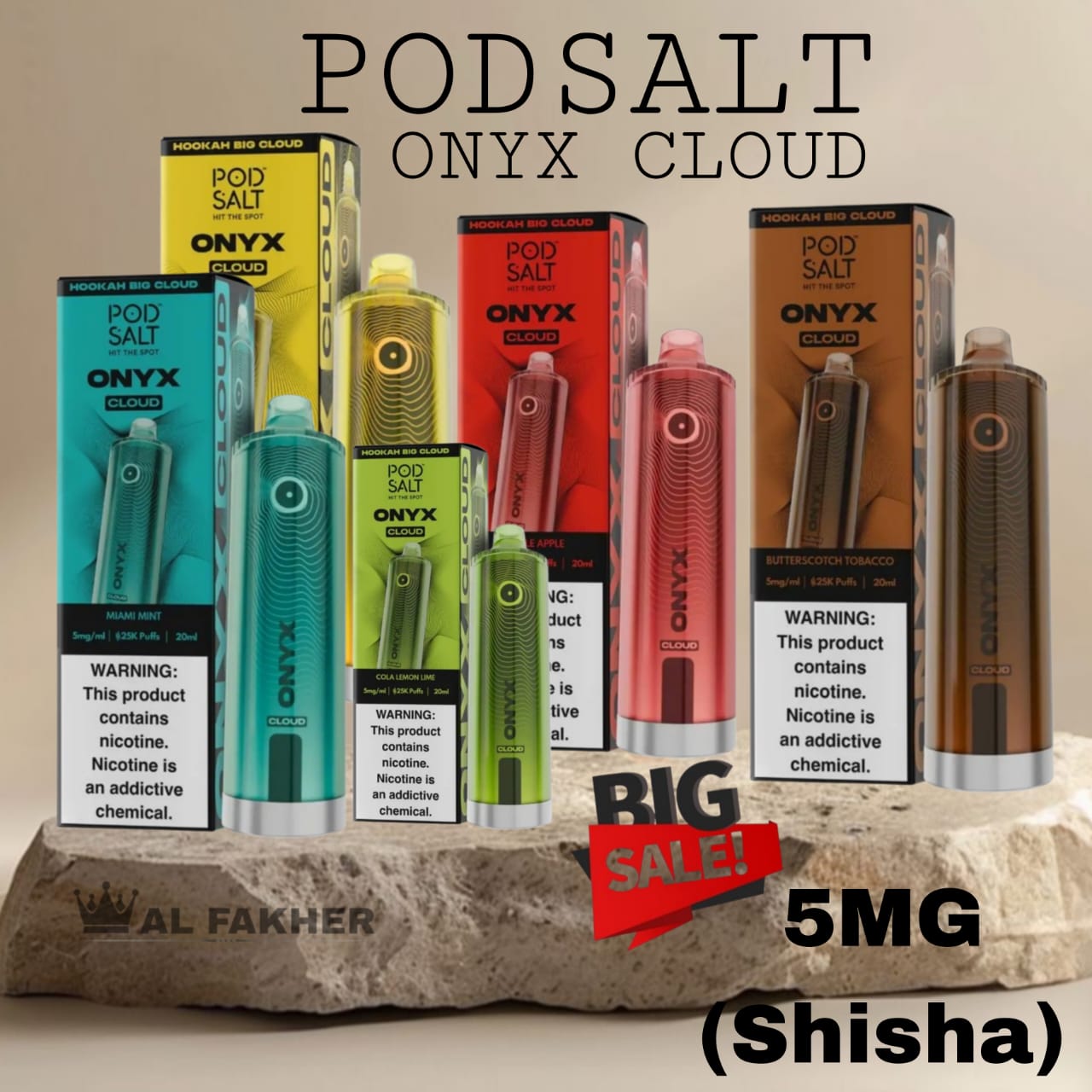 Pod Salt Onyx Cloud 25000 Puffs Disposable Vape in Dubai UAE