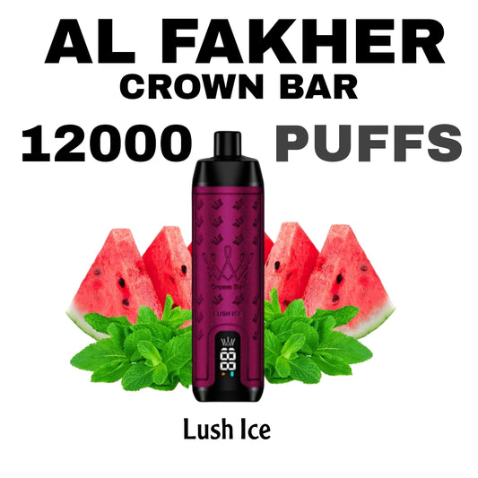 Al Fakher Crown Bar 12000 Puffs Lush Ice