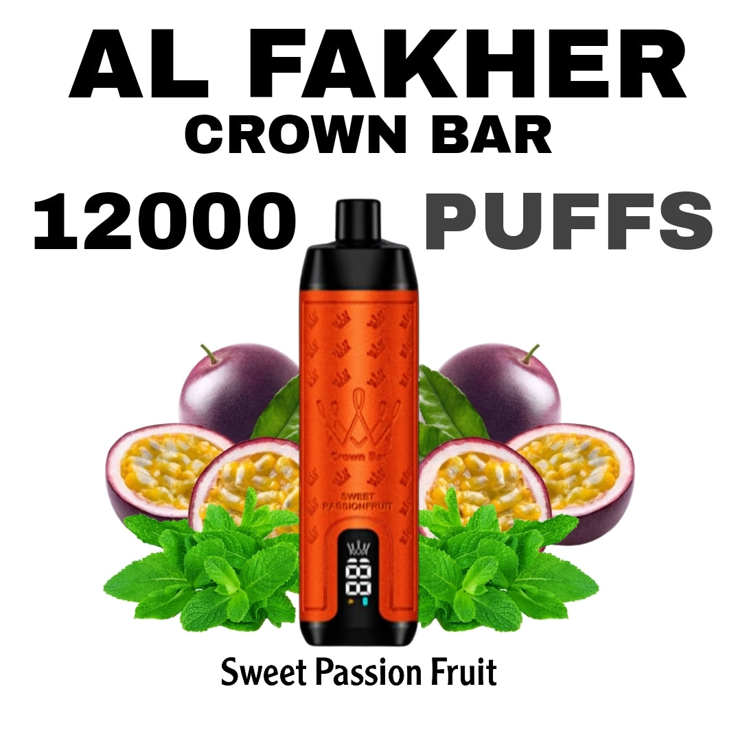 Al Fakher Crown Bar 12000 Puffs Sweet Passion