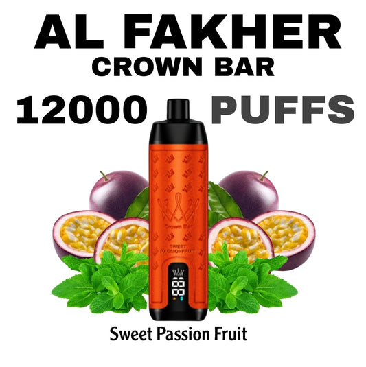 Al Fakher Crown Bar 12000 Puffs Sweet Passion