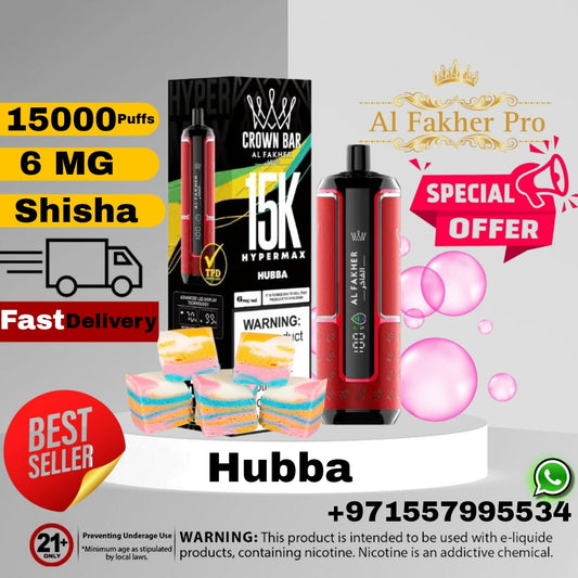 Al Fakher Crown Bar Hubba 15000 Puffs