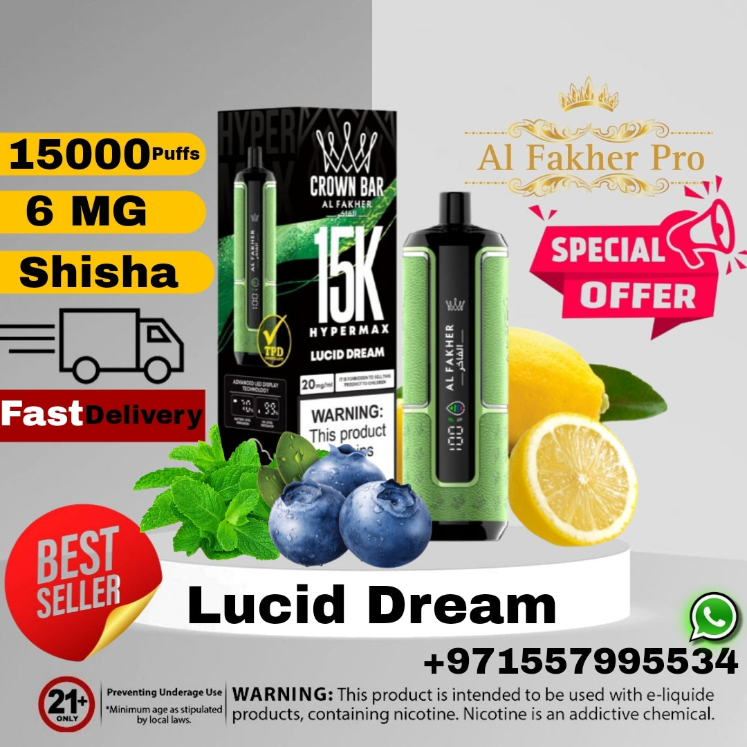 Al Fakher Crown Bar Lucid Dream 15000 Puffs