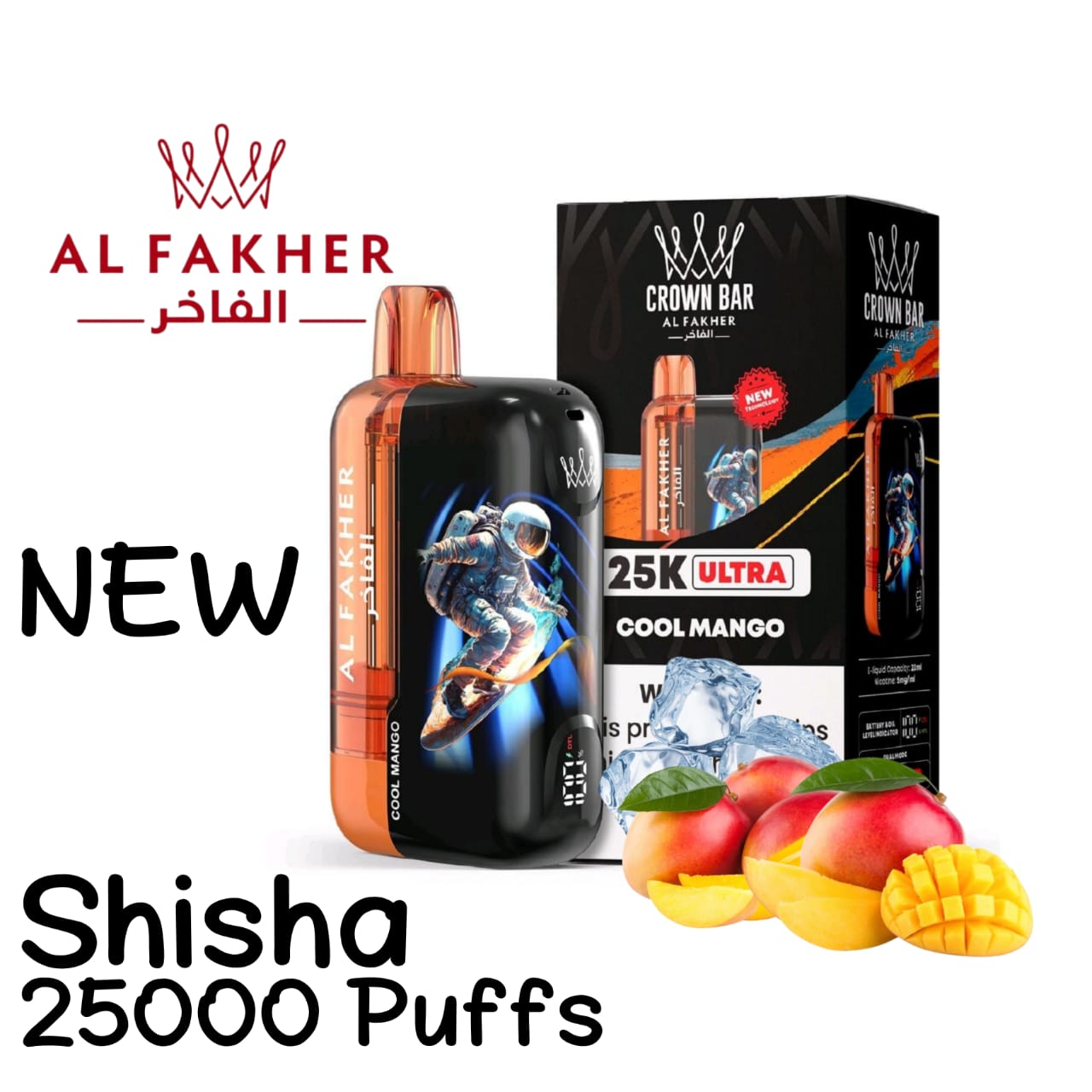 Al Fakher Ultra 25000 Puffs Cool Mango