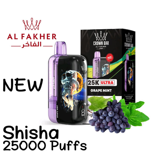 Al Fakher Ultra 25000 Puffs Grape Mint