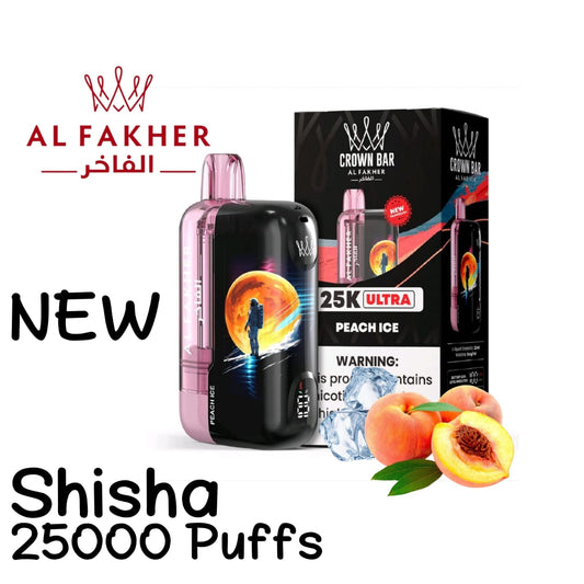 Al Fakher Ultra 25000 Puffs Peach Ice