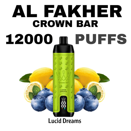 Al Fakher Crown Bar 12000 Puffs Lucid Dreams