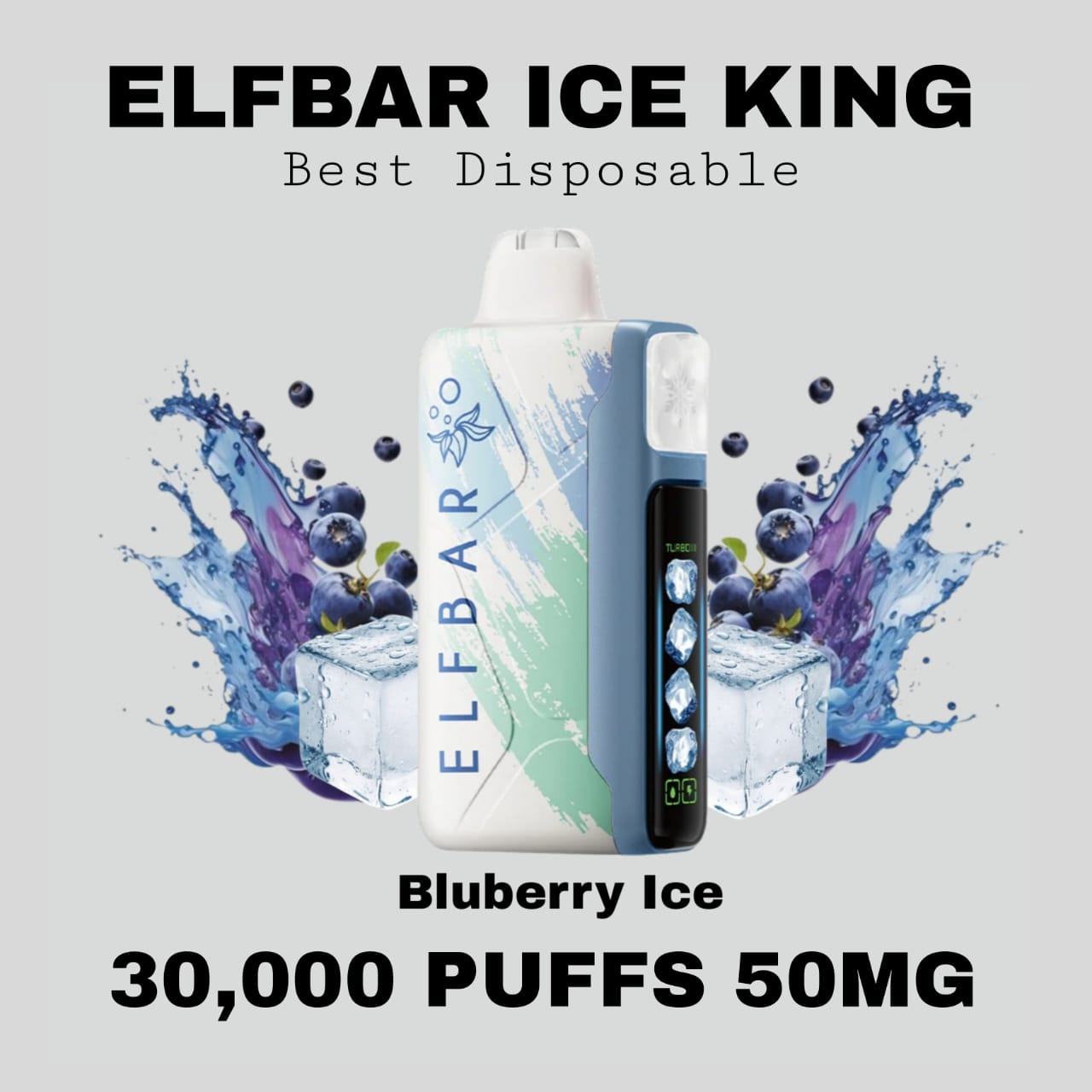 Best ELFBAR Ice King 30K Puffs Blueberry Ice in Dubai UAE