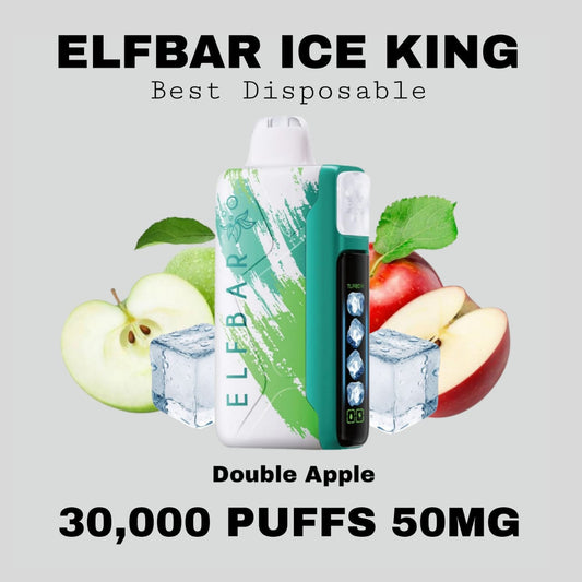 Best ELFBAR Ice King 30K Puffs Double Apple in Dubai UAE