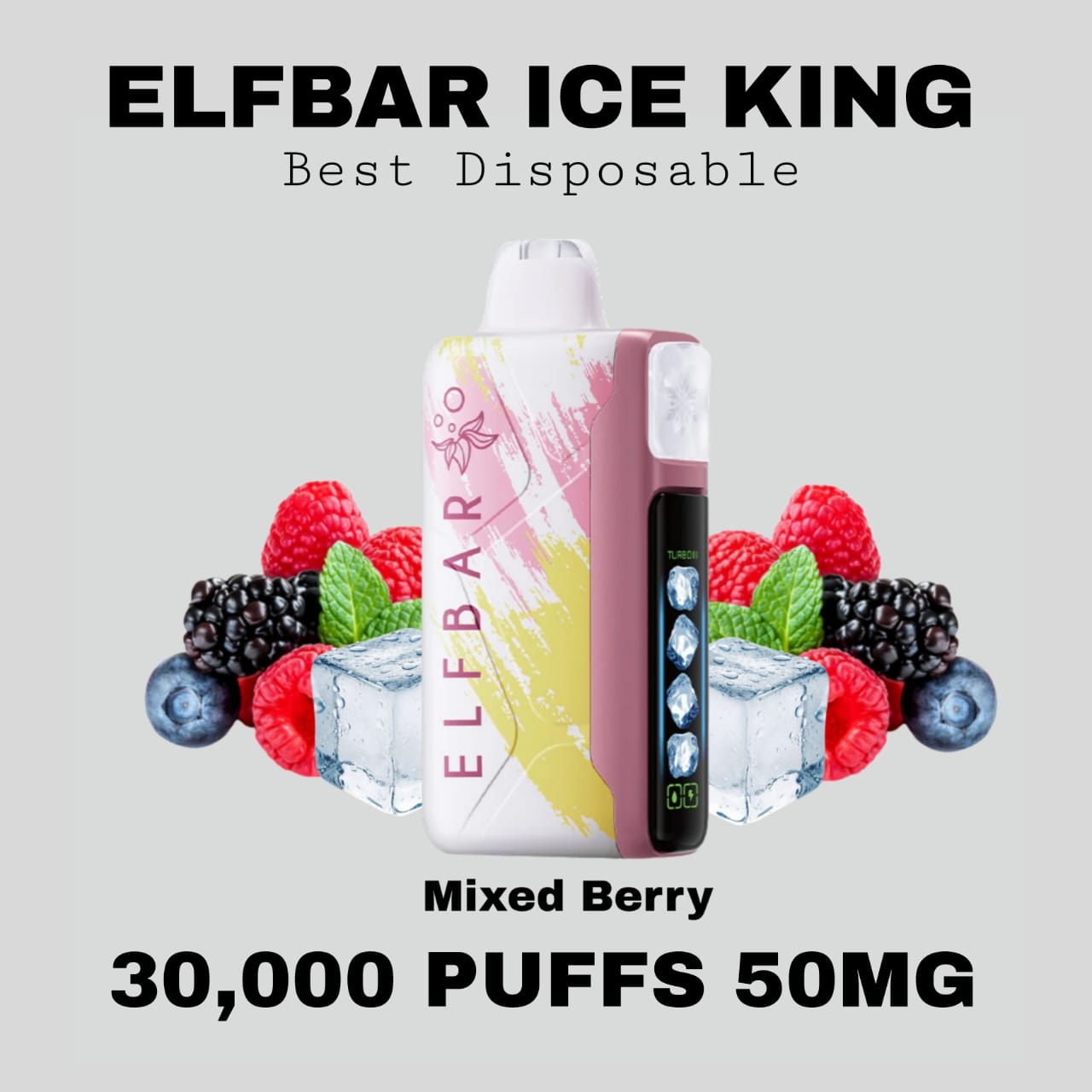 Best ELFBAR Ice King 30K Puffs Mixed Berry in Dubai UAE