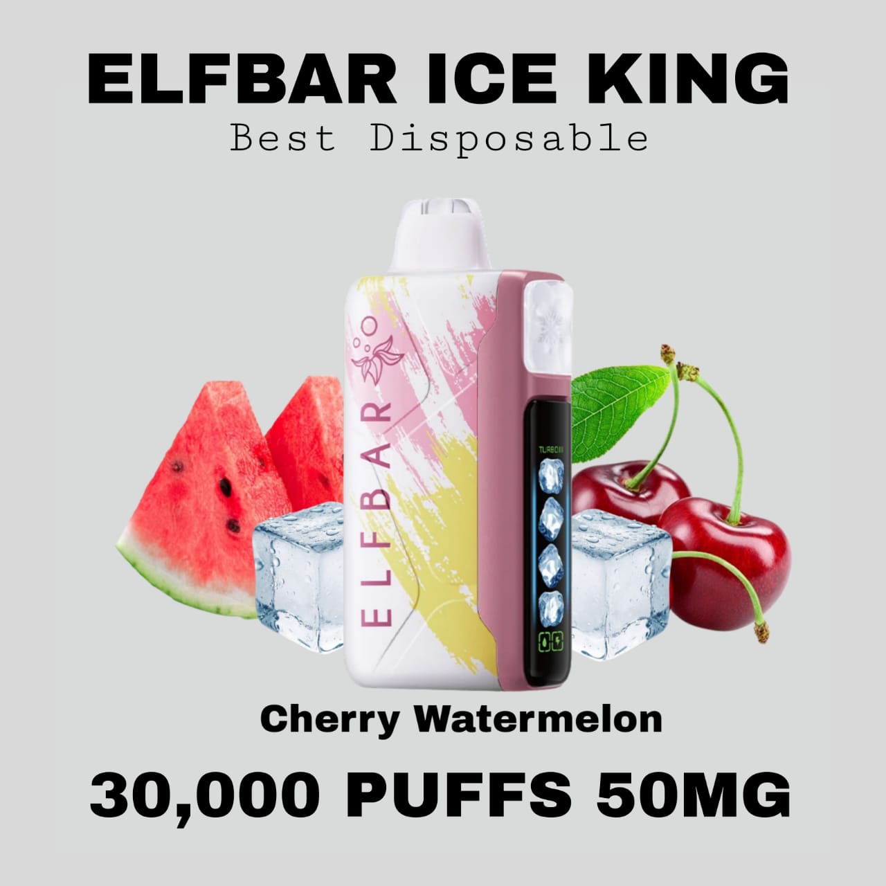 Best ELFBAR Ice King 30K Puffs Cherry Watermelon in Dubai UAE