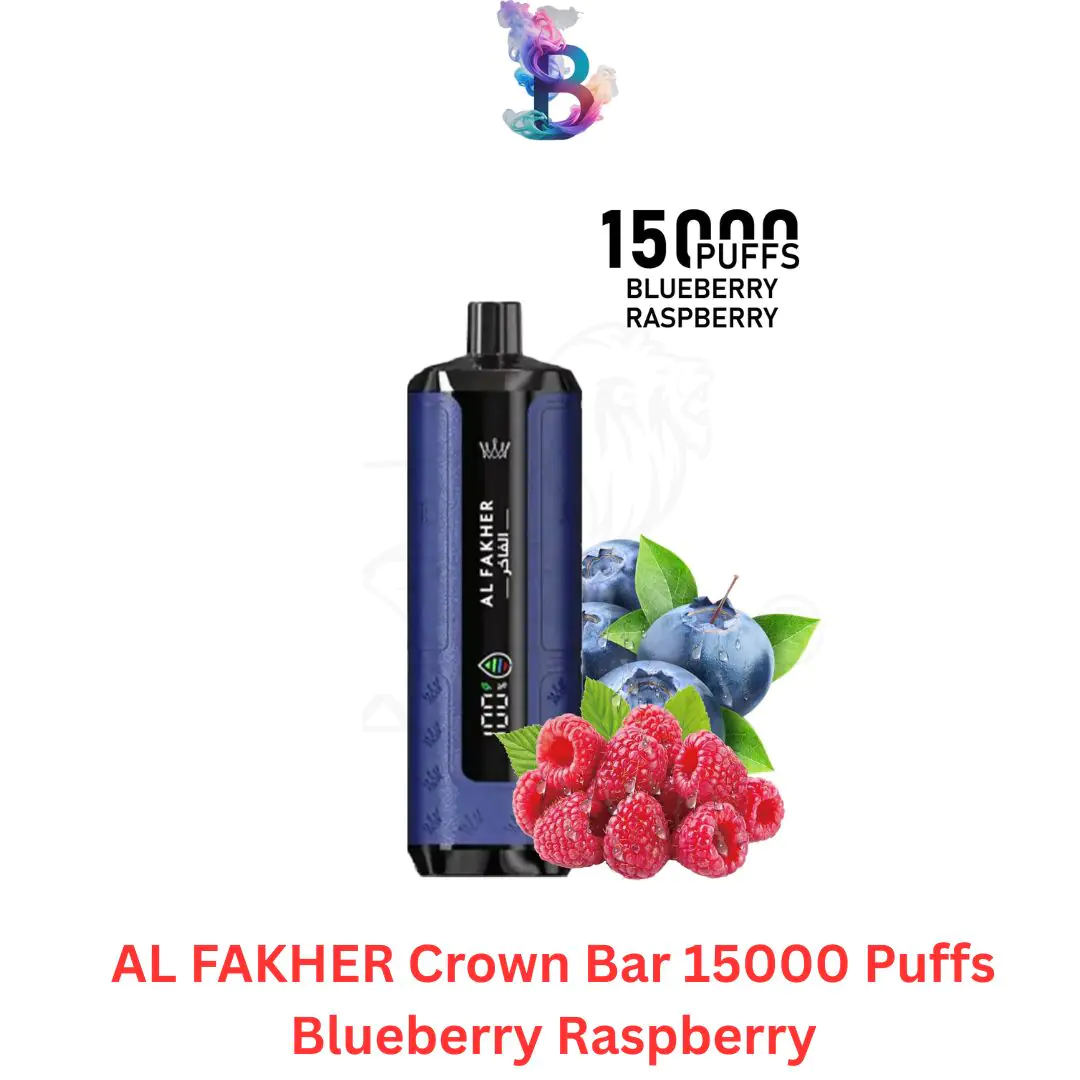 AL FAKHER Crown Bar 15000 Puffs Blueberry Raspberry in Dubai UAE - Image 1