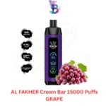 AL FAKHER Crown Bar 15000 Puffs GRAPE in Dubai UAE