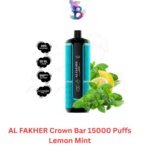 AL FAKHER Crown Bar 15000 Puffs Lemon Mint in Dubai UAE