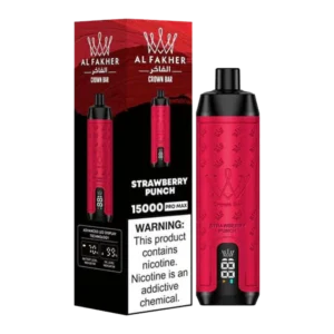 AL FAKHER Crown Bar 15000 Puffs Strawberry Punch