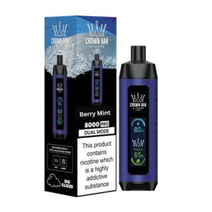 AL FAKHER Crown Bar Pro 8000 Puffs BERRY MINT