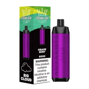 AL FAKHER Crown Bar Pro 8000 Puffs GRAPE MINT