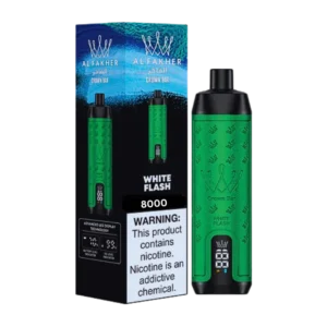 AL FAKHER Crown Bar Pro 8000 Puffs WHITE FLASH