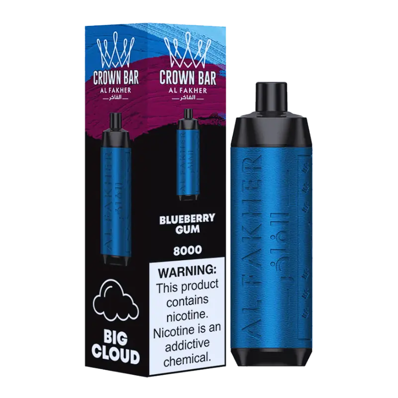 Al Fakher Crown Bar 8000 Blueberry Gum
