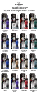 Al Fakher 60000 Puffs E Hose X Hookah Disposable Vape