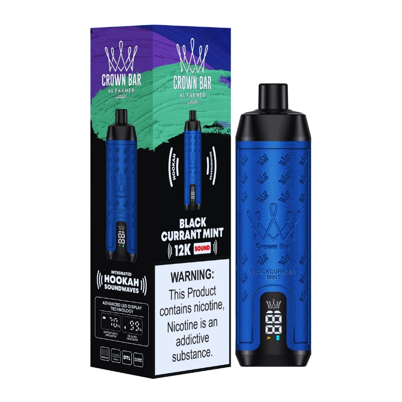 Al Fakher Crown bar 12000 Puffs Blackcurrant Mint in Dubai