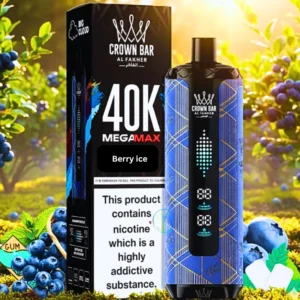 Al Fakher Crown Bar Berry ice Mega Max 40000 Puffs Disposable Vape in UAE