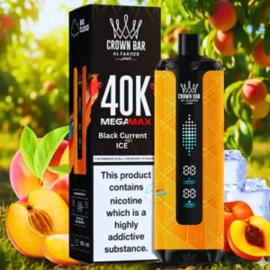 Al Fakher Crown Bar Black Current ICE Mega Max 40000 Puffs Disposable Vape in UAE