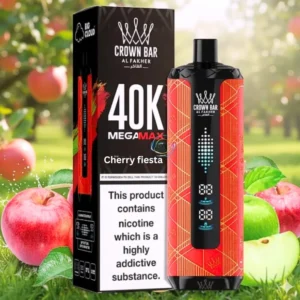 Al Fakher Crown Bar Cherry fiesta Mega Max 40000 Puffs Disposable Vape in UAE