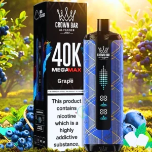 Al Fakher Crown Bar Grape Mega Max 40000 Puffs Disposable Vape in UAE