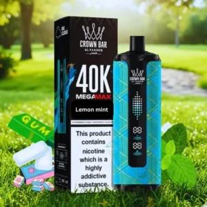 Al Fakher Crown Bar Lemon mint Mega Max 40000 Puffs Disposable Vape in UAE