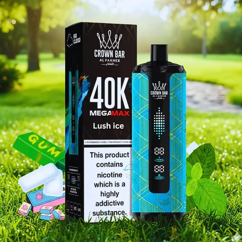 Al Fakher Crown Bar Lush ice Mega Max 40000 Puffs Disposable Vape in UAE Al Fakher Crown Bar Lush ice Mega Max 40000 Puffs Disposable Vape in UAE