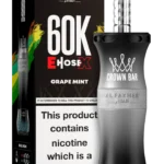Al Fakher Crown Bar E Hose X 60000 Puffs Grape Mint