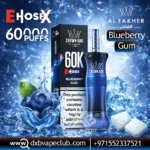 Al Fakher Crown Bar E Hose X 60000 Puffs Blueberry Gum