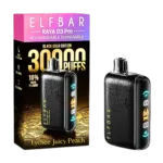 Elfbar Raya D3 Pro 30000 Puffs Disposable Vape Lychee Juicy Peach