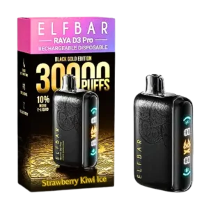 Elfbar Raya D3 Pro 30000 Puffs Disposable Vape Strawberry Kiwi Ice