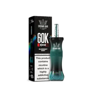 Al Fakher Crown Bar E Hose X 60000 Puffs Blueberry Mint