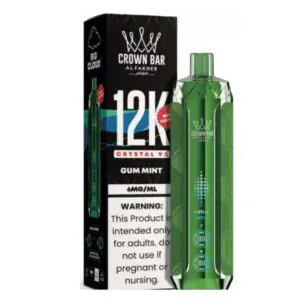 Al Fakher Crown Bar Crystal V2 12000 Puffs Gum Mint