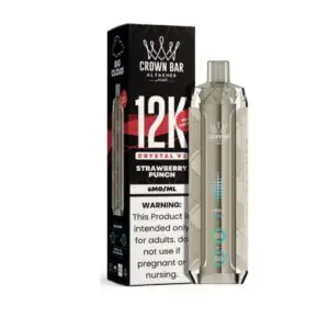 Al Fakher Crown Bar Crystal V2 12000 Puffs Strawberry Punch