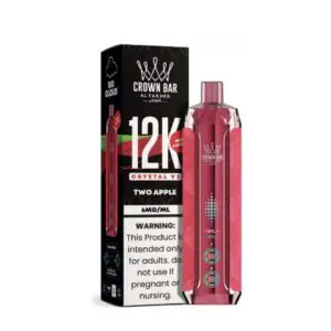 Al Fakher Crown Bar Crystal V2 12000 Puffs Two Apple