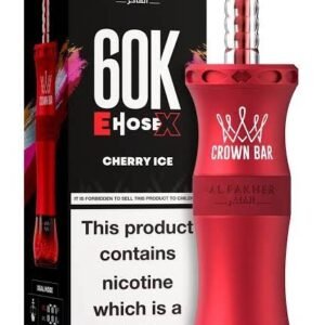 Al Fakher Crown Bar E Hose X 60000 Puffs Cherry ice