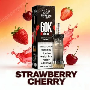 Al Fakher Crown Bar E Hose X 60000 Puffs Strawberry Cherry
