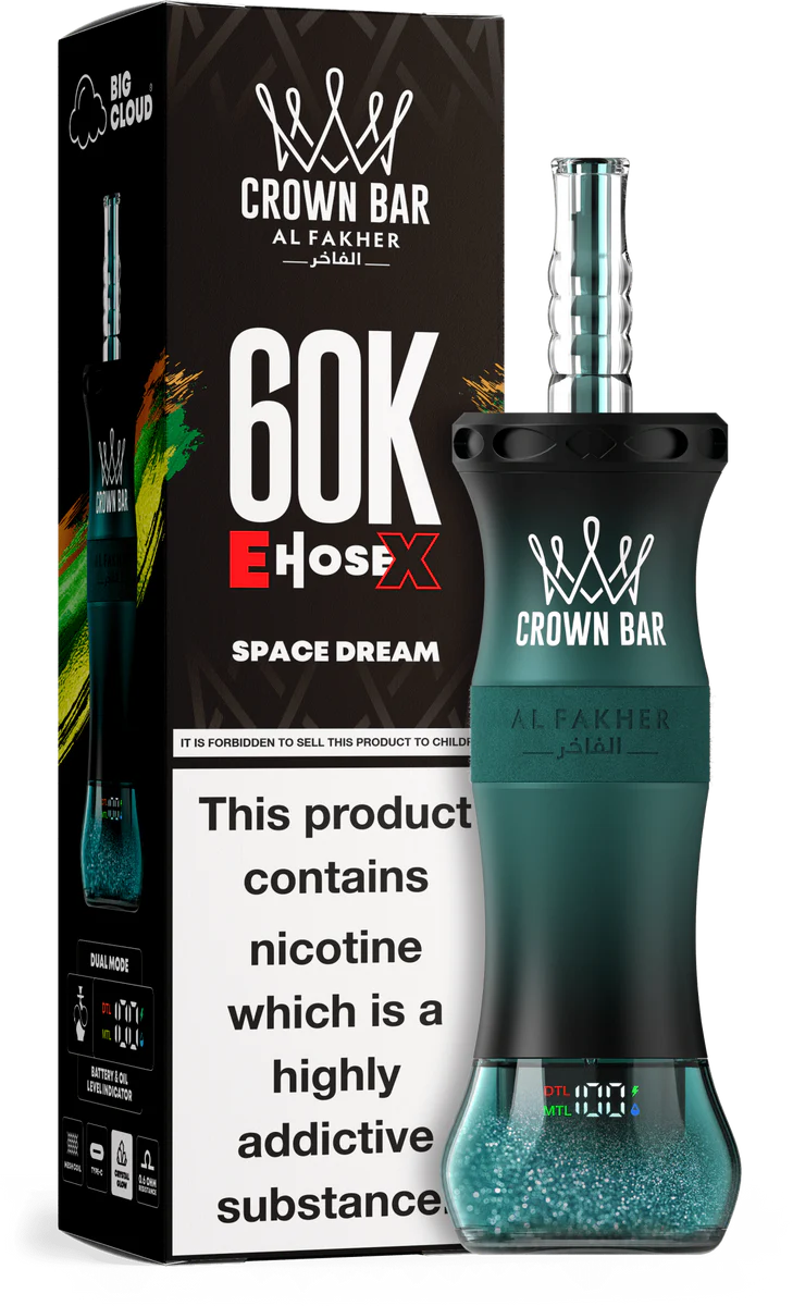Al Fakher Crown Bar E Hose X 60000 Puffs Summer Dream Al Fakher Crown Bar E Hose X 60000 Puffs Summer Dream